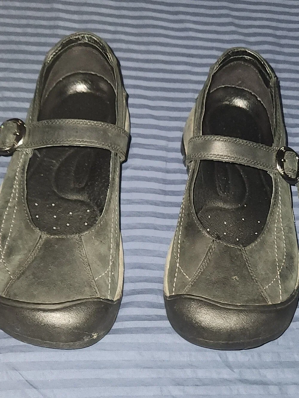 Keen Toyah Black Leather Mary Jane Women US Size 7.5